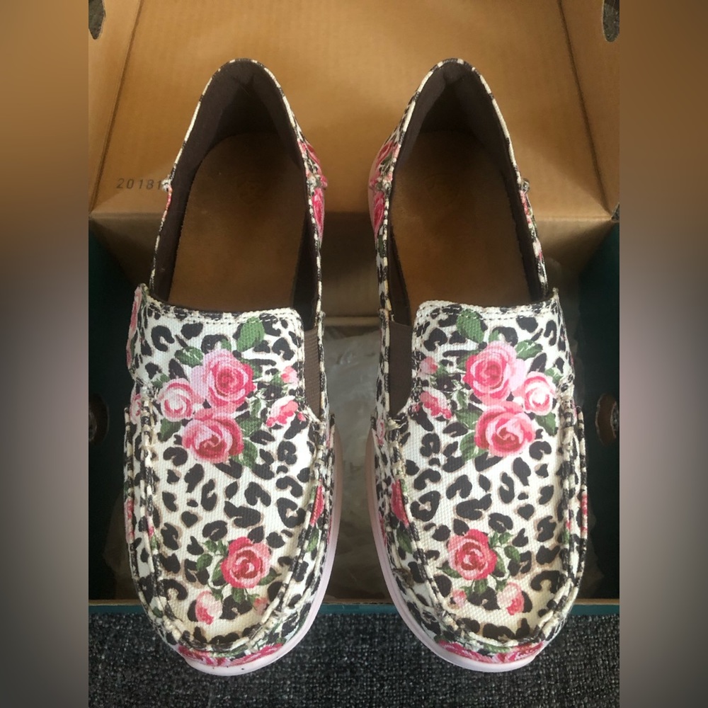 Ariat Kid’s Leopard & Rose Easy Fit Cruiser Casual Shoe